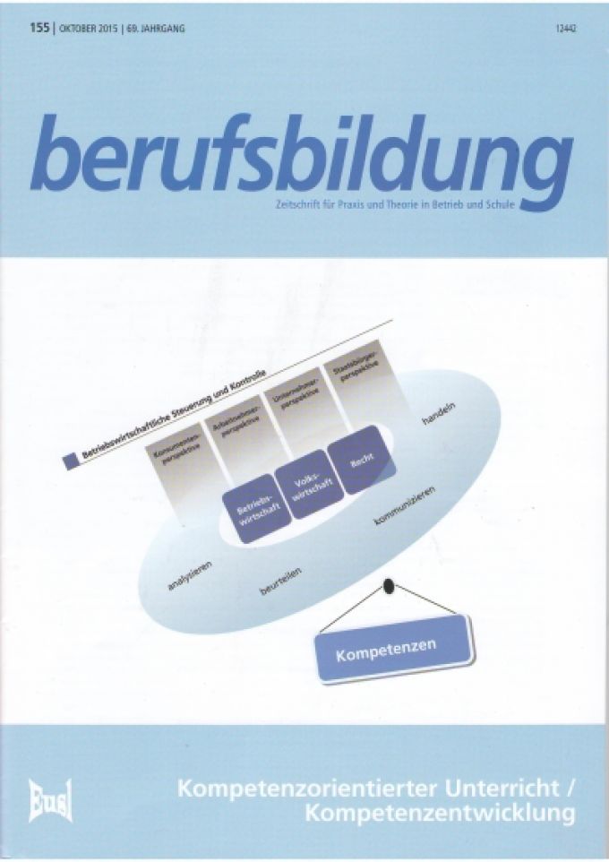 Zeitschrift 'berufsbildung', Heft155: Kompetenzorientierter Unterricht / Kompetenzentwicklung